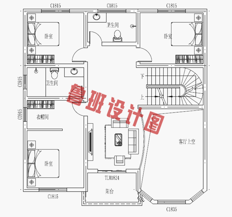 经典20万左右二层别墅设计图纸