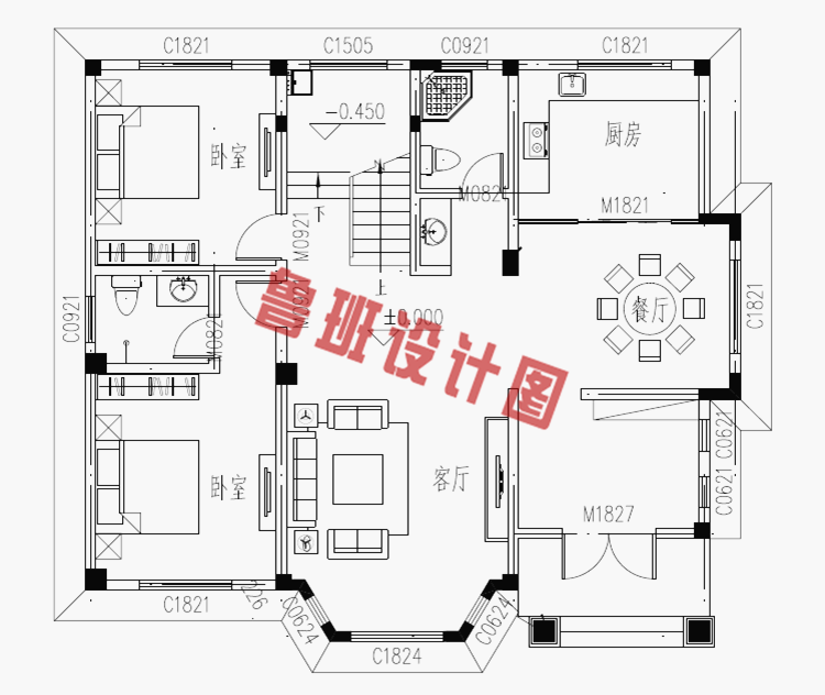 130平米左右三层农村小别墅