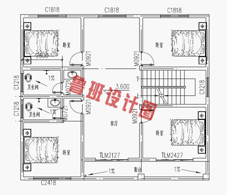 简单质朴三层新农村小别墅设计图纸