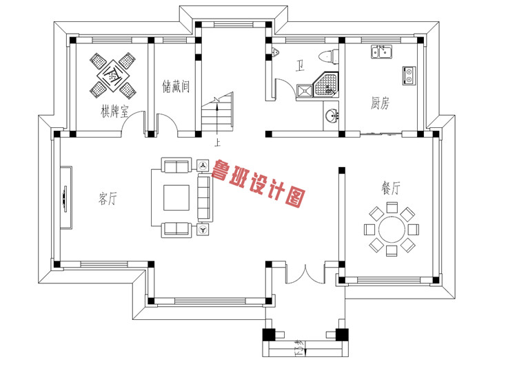 新款三层楼房设计一层户型图