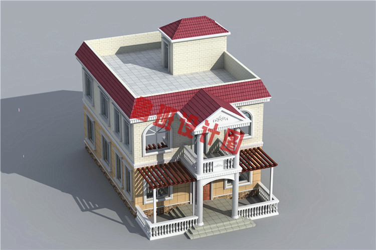 120平米简单实用型农村小别墅设计图