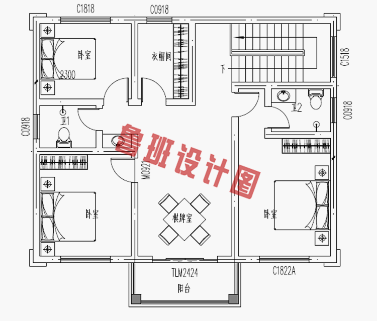 100平米左右欧式二层小别墅