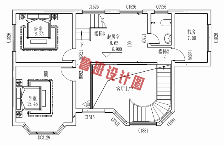 三层农村盖房设计图