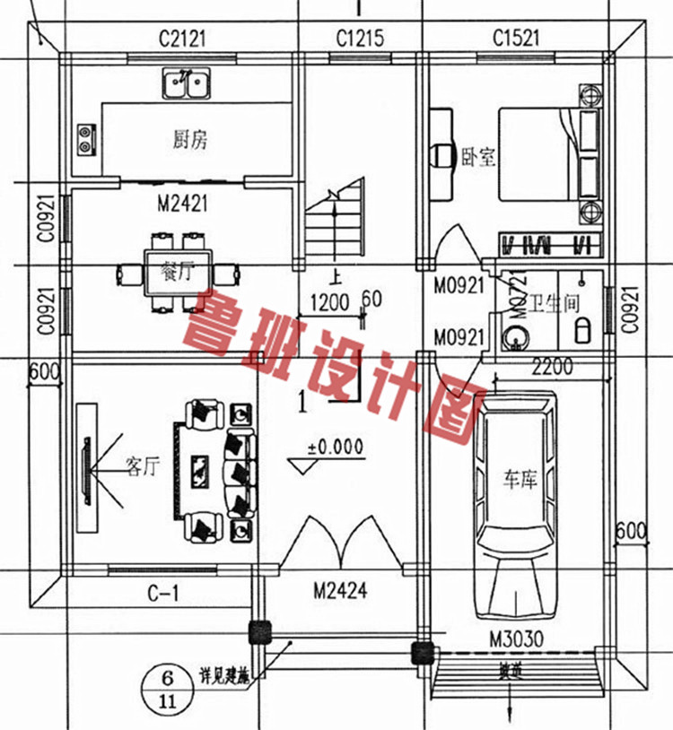 20万农村自建三层别墅设计图