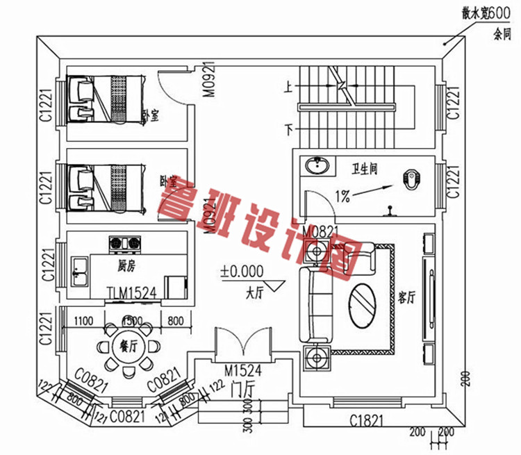 90平小户型四层房屋设计图