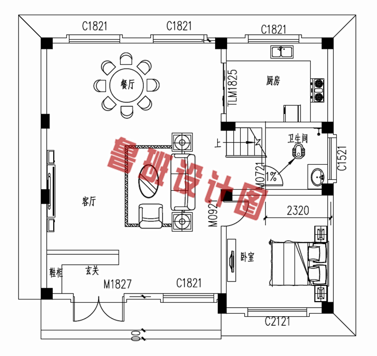 简单实用的四层农村自建房屋设计图