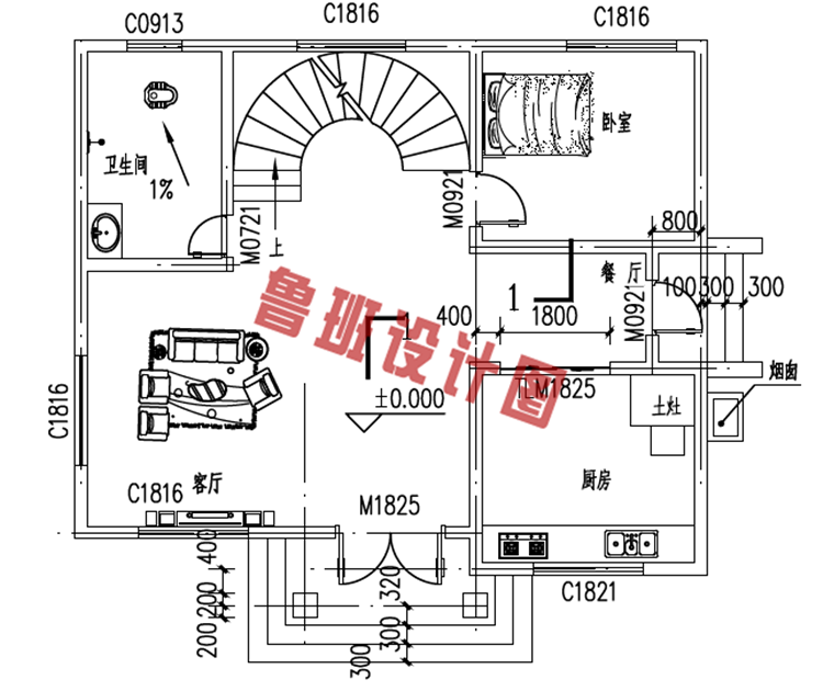 农村小户型三层别墅设计图