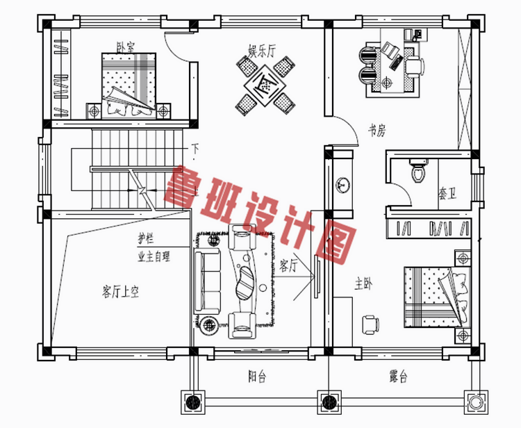 两层半30万农村自建房别墅设计图纸