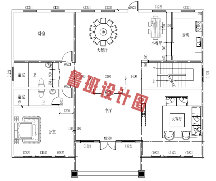 乡下二层楼房设计图