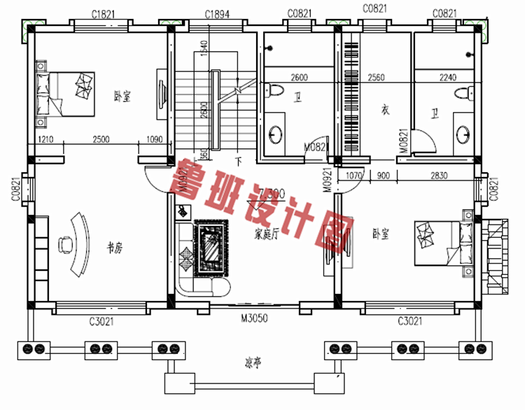 新户型三层新农村别墅房屋设计图纸