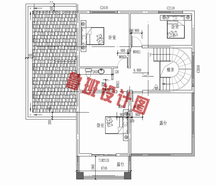 欧式三层楼房设计图