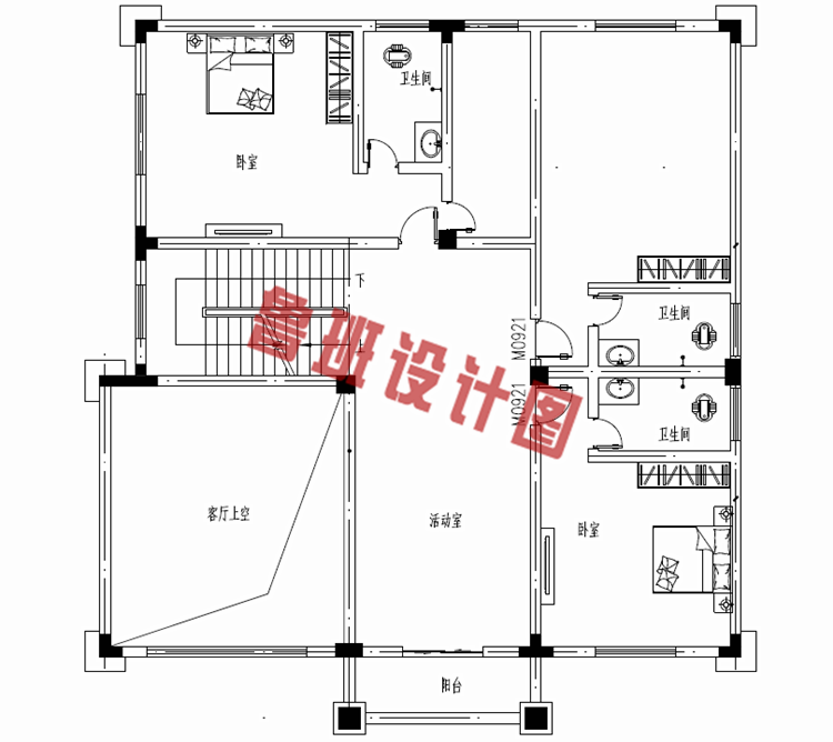 复式200平米三层楼房设计图纸