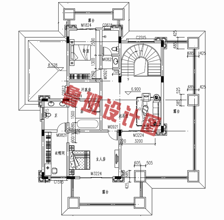 农村三层带地下室住宅设计图及图片