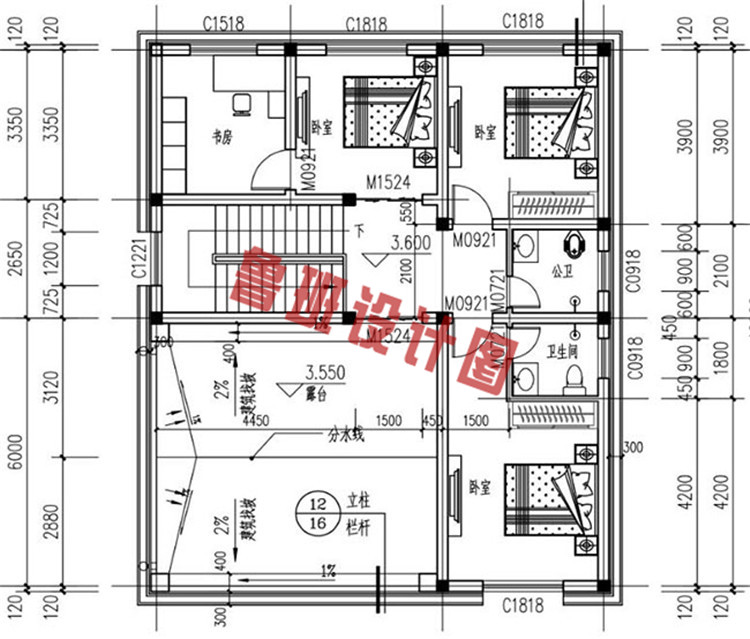 二层小楼设计二层户型图