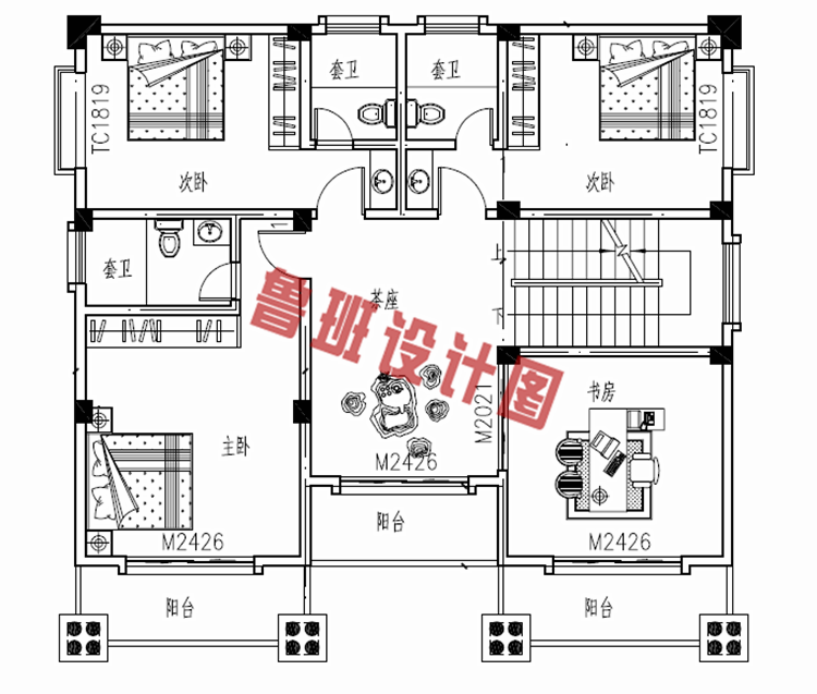 新农村四层独栋复式别墅设计图