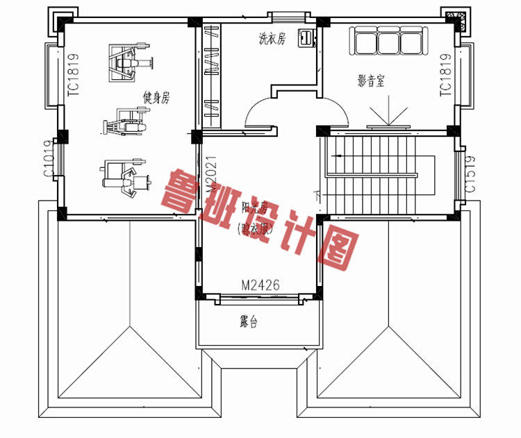 新农村四层独栋复式别墅设计图