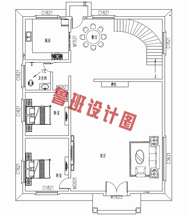 高端大气四层小别墅设计图