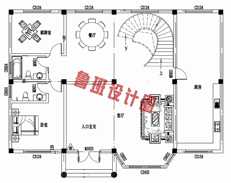 四层豪华简欧风格的自建房屋