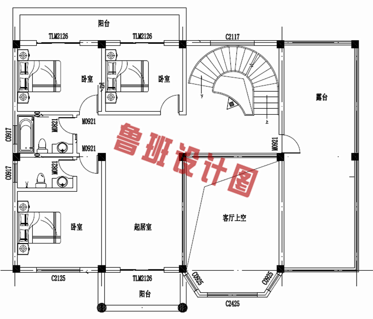 四层豪华简欧风格的自建房屋