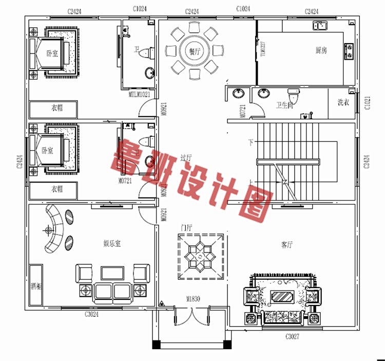 3层新农村房屋设计图纸及效果图