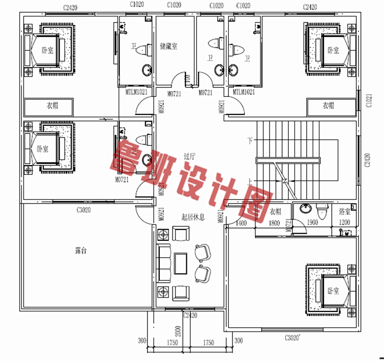 3层新农村房屋设计图纸及效果图