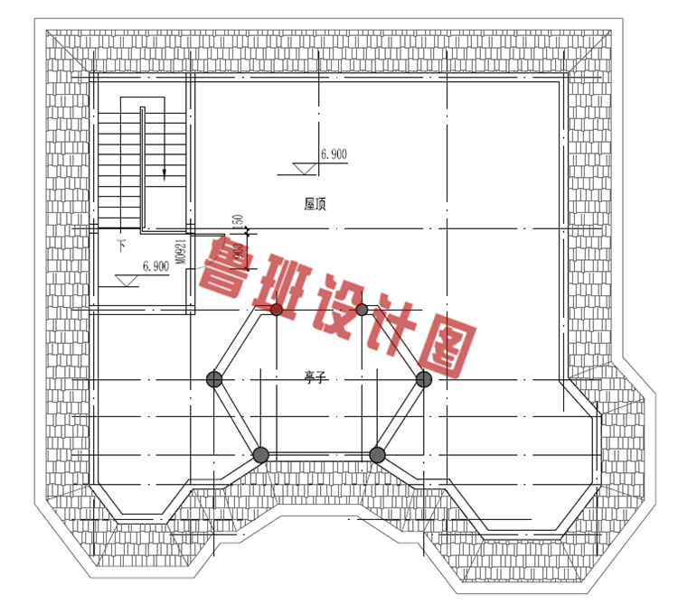 最新二层小楼设计屋顶户型图