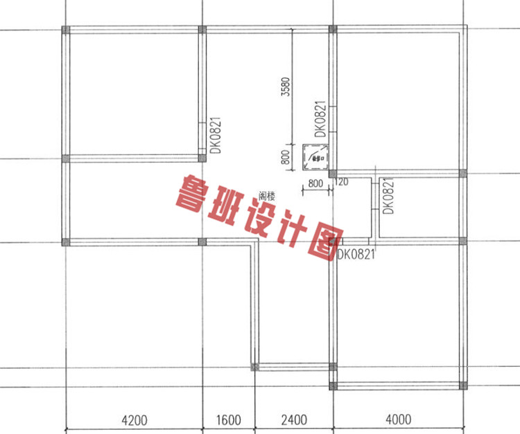 两层半住宅设计阁楼层户型图