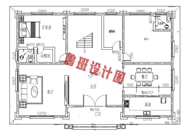 三层农村自建房别墅设计图纸