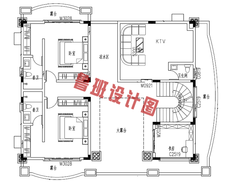 豪华三层别墅设计图纸