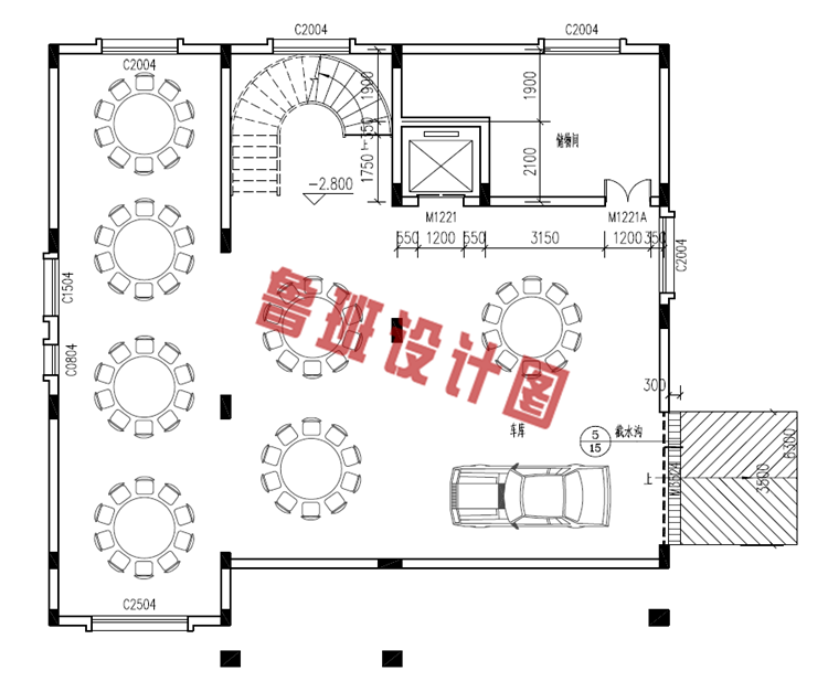 新中式三层楼房设计图纸