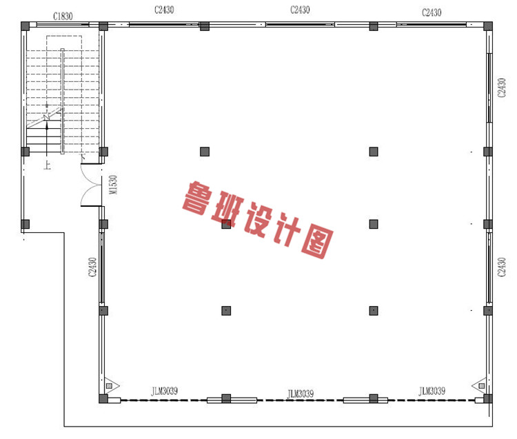 二层别墅设计一层户型图