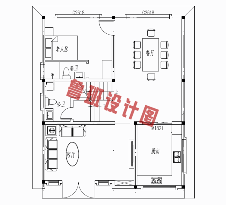 10万2层小洋楼设计图