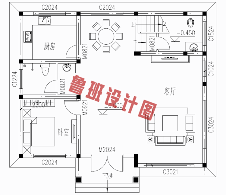 120平米左右农村房屋设计图