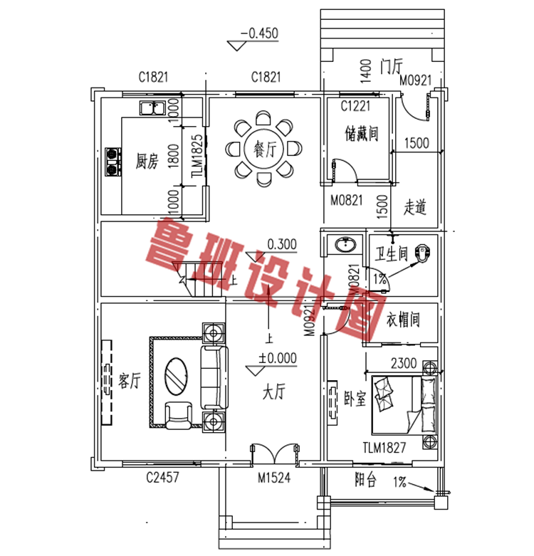 三层新农村小别墅设计图纸