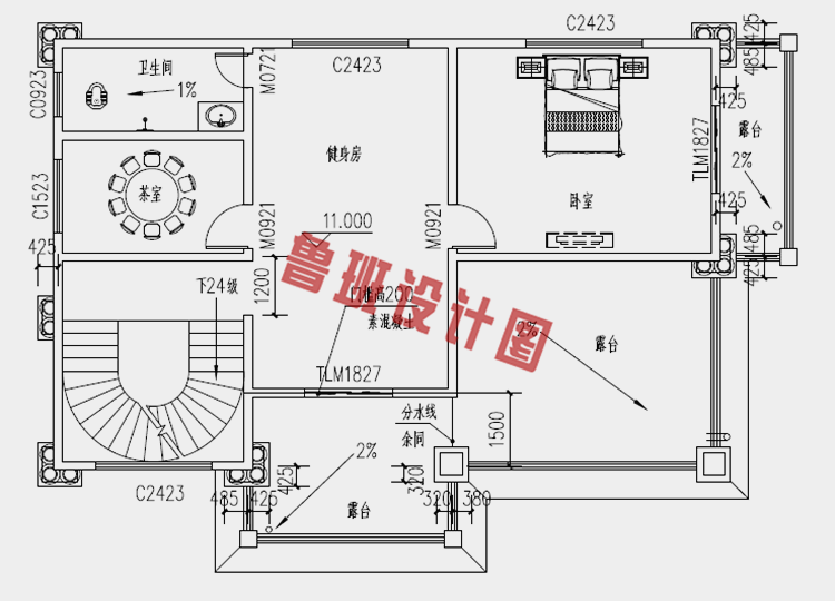 农村四层楼房设计图