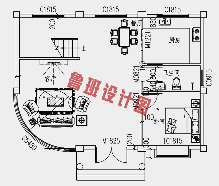 小平米四层自建房屋设计图纸