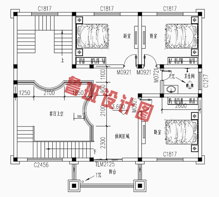 三层自建别墅设计图纸