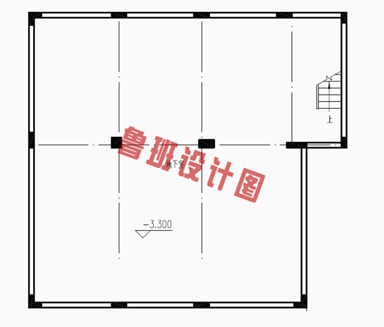 农村带地下室二层半自建房屋设计图