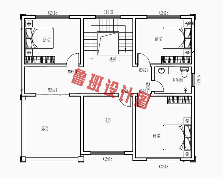 农村三层带地下室小楼房设计图