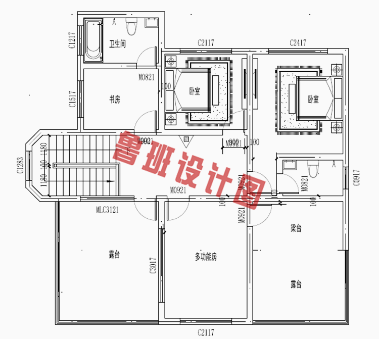 带车库三层自建别墅设计图纸