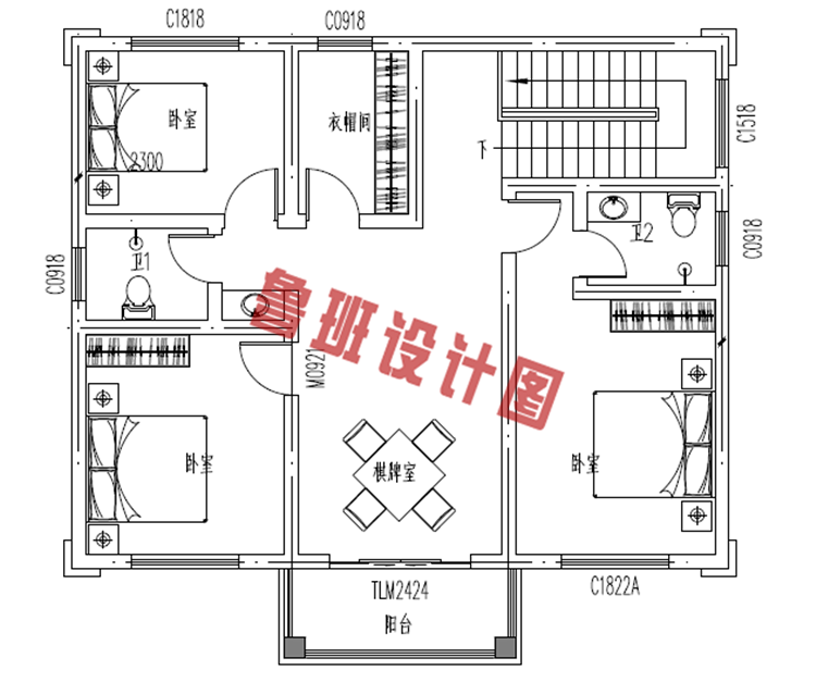 100平米左右欧式二层小别墅