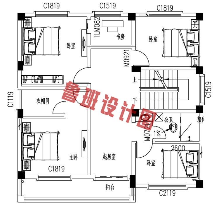 简单实用的四层农村自建房屋设计图