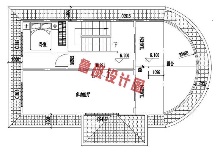 三层别墅房屋设计三层户型图