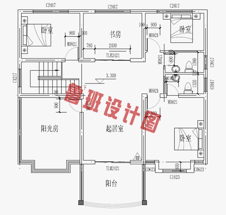 两层新农村楼房图纸