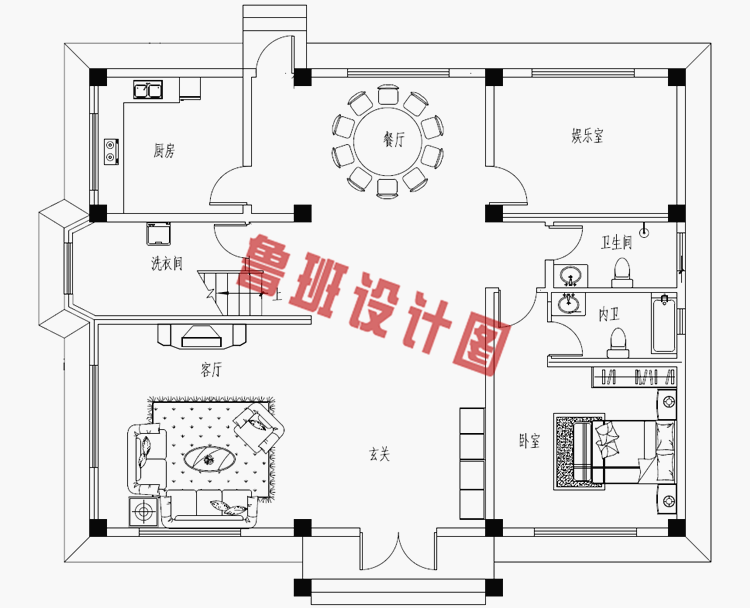 大气沉稳欧式三层别墅