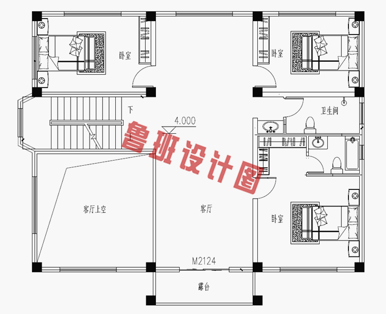 大气沉稳欧式三层别墅