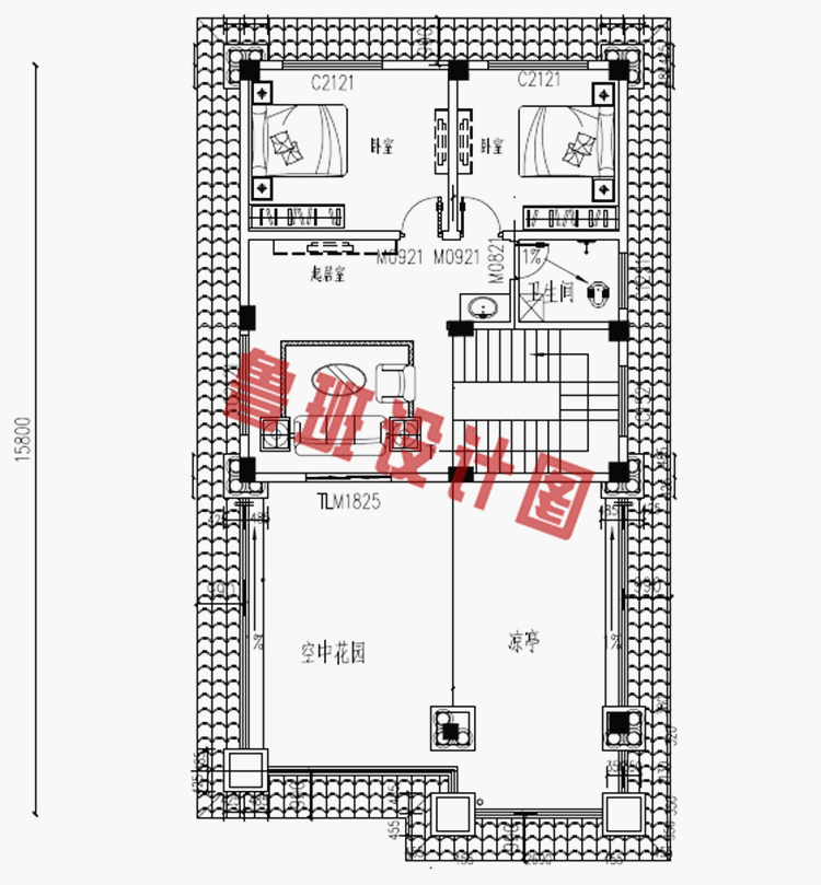 120平米欧式农村三层小别墅设计图