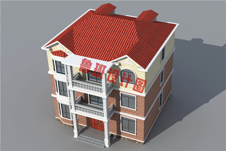 简单实用新农村三层住宅房屋设计图