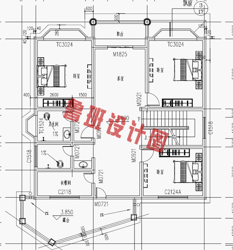 漂亮实用三层自建别墅设计图纸