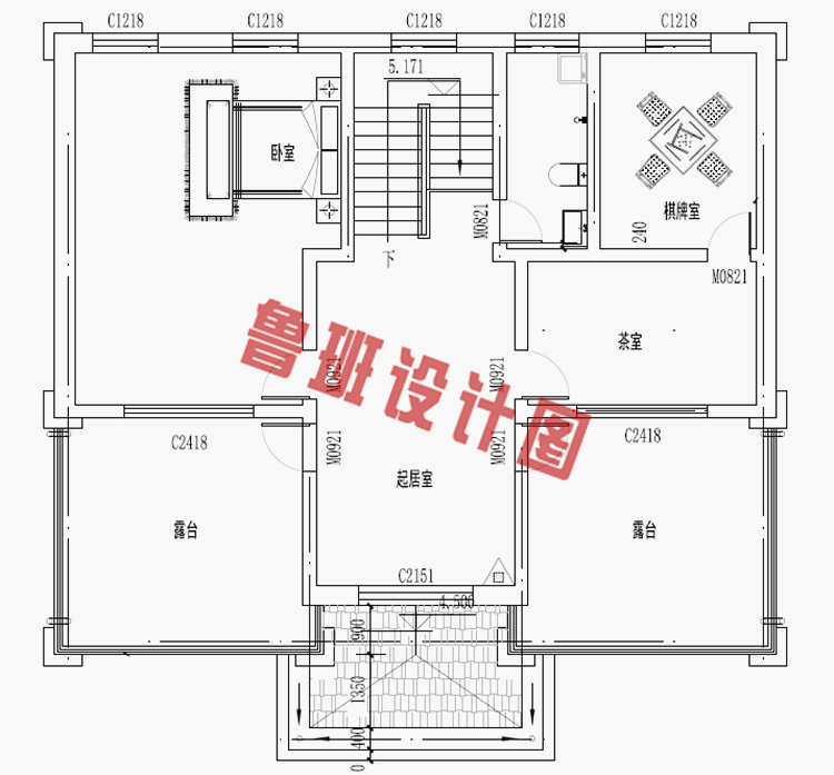 新农村三层豪华大气带地下室房屋设计图